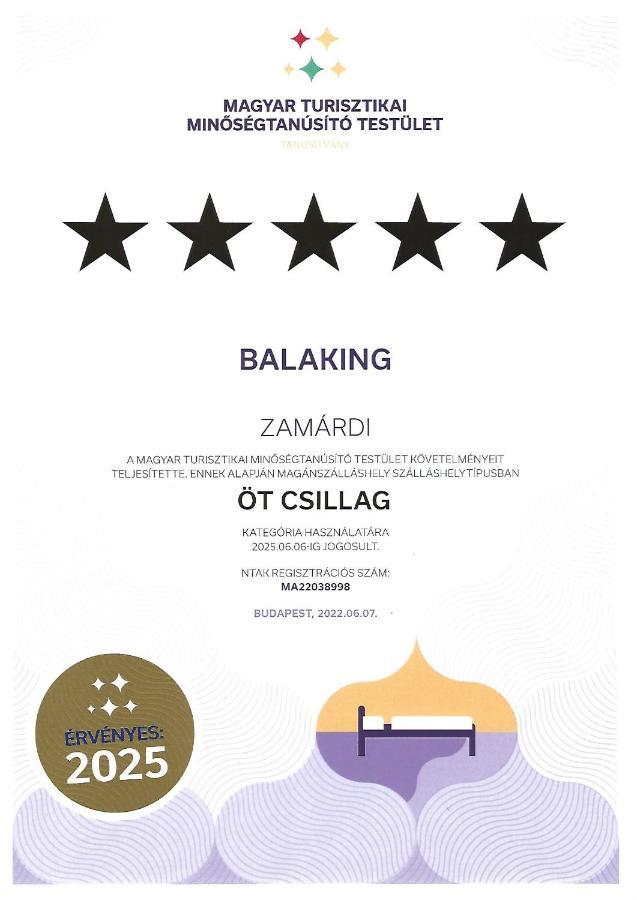 Villa Balaking Zamárdi Esterno foto